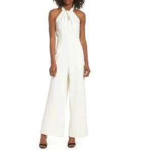 NWT Julie Jordan | ivory jumpsuit | halter neck | size 2